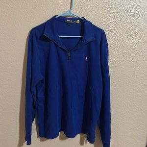 Ralph Lauren polo blue quarter zip large